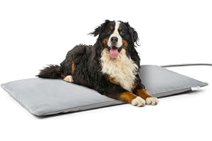 Toozey Koc elektryczny dla zwierząt domowych z wodoodporną osłoną i rurką zapobiegającą ugryzieniu, koc termiczny dla noworodków, w ciąży, osób starszych, rannych stawów, kota i psa, 70 x 40 cm