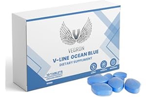 VEGRON V Line Ocean Blue 10 Tablets. Premium Male Enhancement Support - Boosts Energy, Performance, and Stamina for Men - Safe, Effective, and All-Natural Pills