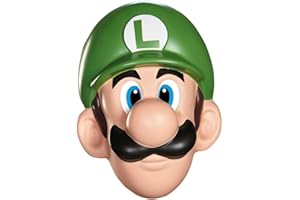 Super Mario Luigi Maske, color verde, Taglia Unica (Disguise 13384)