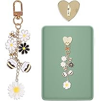 Bow Charm Chain, Leuke Telefoonhoesje Sleutelhanger met Haak Hanger Accessoires voor Boekenliefhebbers Lezers Vrouwen Mannen Compatibel met Telefoons Tablets e-Readers