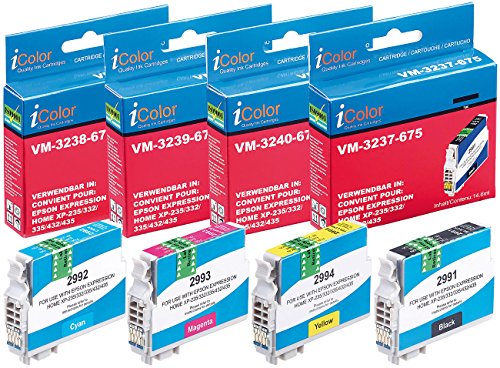 iColor ColorPack für Epson (ersetzt T2996 / 29XL), BK/C/M/Y