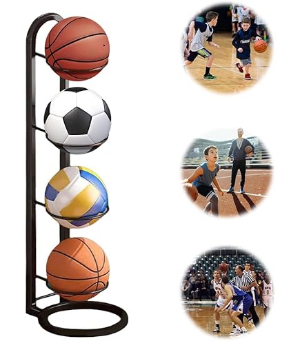 Support Swiss Ball Support Ballon De Football Support De Garage Vertical Pour Ballon T1, Rangement Pour 4 Balles Range Ballon Support Ballon BasketDecathlon