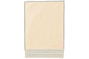 SEAQUIN Chair Arm Covers or Chair Backs or 3 Seater Settee Back Cream, Non Slip Backing 100% Cotton (Chair Backs (50802))