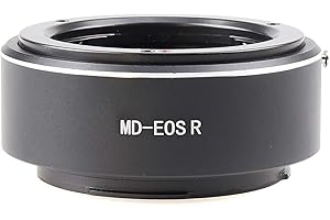 Hersmay MD-EOSR - Adaptador de montura de objetivo para lente Minolta MD para cámara Canon EOS R de marco completo sin espejo