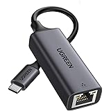 UGREEN Adattatore Ethernet USB C Adattatore di Rete a RJ45 1000Mbps in Alluminio Thunderbolt 3 a RJ45 Compatibile con iPhone 
