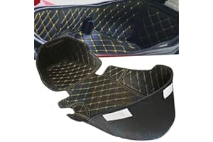 TONGYAOYAO Per XMAX300 XMAX400 XMAX125 X-MAX XMAX 300 400 125 2017-2023 Moto Posteriore Tronco Secchio di Stoccaggio Fodera per Cuscino Fodera Tappetino Coperta Cuscino Pelle PU Pad Accessori (Yellow)