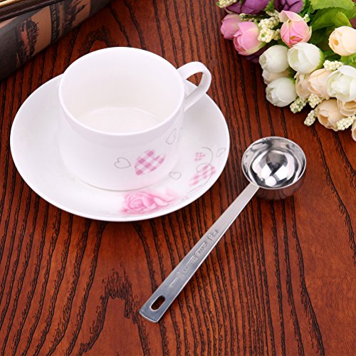 BESTOMZ Ausdauer Edelstahl Tableslöffel Messkaffe Schaufel, 2er Set - 3