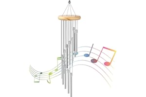 ORENGE Campanelli Eolici Scacciapensieri per Esterni Metallo Campanelli a Vento 12 Tubi in Alluminio Campane a Vento Musicali Campanelli Eolici Tubolari per Esterno Giardino Casa Decor Regalo di Compleanno
