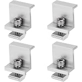 Solar Panel Bracket Bracket Solar Plate Brackets 35 mm Aluminium Alloy with Nuts and Screws for Caravan Boat Roof 4 Pieces