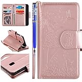 EUWLY Lederhülle für [Samsung Galaxy J7 2017] [9...