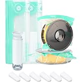 Toaren 22 pcs Vacuum Bag for 3D Filaments (34 x 30 cm) Reusable Vacuum Sealed Bags Thickening, Vacuum Bags Food Kit, 3D Print