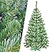 Produktbild Hop-Sport Künstlicher Weihnachtsbaum Tannenbaum Christbaum Premium mit Ständer 220 cm (dunkelgrün)