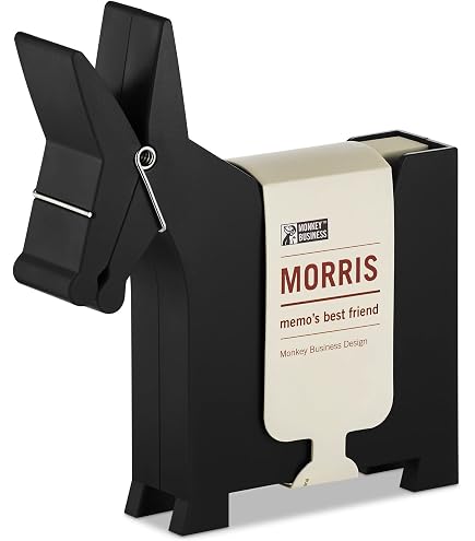 Sheepi – Distributeur Magnétique De Trombones En Forme De Mouton Noir – Accessoire Bureau Fun Et Pratique Avec 30 Trombones Blancs