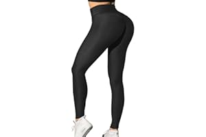 Memoryee Leggins Donna Sportivi Anticellulite Pantaloni Push up Booty Pantacollant Vita Alta Fitness Elastici Taglia Grossa Leggings Yoga