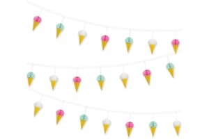 AMSCAN Unique Party 63443 - 7ft Honeycomb Ice Cream Garland