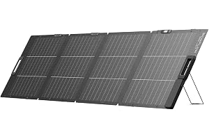 EcoFlow 220 W lätt bärbar solpanel, dubbelsidig design, solceller av N-typ