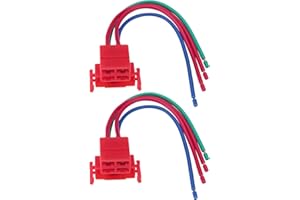 VGOL 2 Piezas de 12 V 4 Pines Relé de Válvula Solenoide de Arranque Conector de Arnés Cable de 14cm de Longitud Compatible con Honda CBR 600 900 929 954 1000 1100XX 1000F