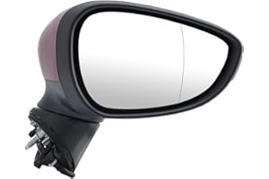 JSKAPA Side Wing Mirror Indicator Light Cover Fit For Ford Fiesta MK7 2008 2009 2010 2011 2012 Right Driver Side Off Side (MAGENTA RED, Right Side)