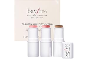 bayfree 3 PCS Makeup Cream Contour Stick Set, Iluminador & Bronceador & Colorete en Barra, Larga Duración, Contorno Facia Natural, Acabado Mate & Radiante, Trío Multi Stick para Todas las Pieles