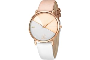 SHENGKE Creative Contrast Color Simplicity Women Watch Genuine Leather Elegant Women Watches Ladies Wristwatch