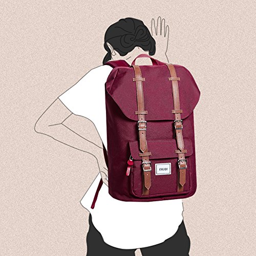 KALIDI 17 Zoll Laptop Rucksack Backpack Schulrucksack für bis zu 15.6 zoll Laptop Notebook Computer Arbeit Campus Studenten Outdoor Reisen Wandern mit Großer Kapazität - 5