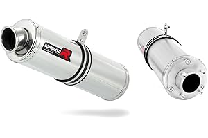 DOMINATOR EXHAUST SYSTEM CBF 250 Escape Moto Deportivo REDONDO Silenciador Dominator Exhaust Racing Bolt-on 2004 2005 2006