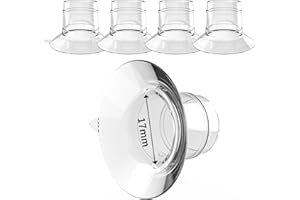 Inserto de Brida 17mm(4 unidades),compatible con Momcozy S9 Pro/S12 Pro/KISSBOBO 1508/1508Pro/Jheppbay,Accesorios originales de repuesto para sacaleches electricos (17mm 4pcs)