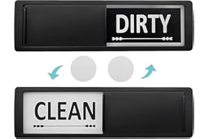 COOMAZY Coomzy Magnes do mycia naczyń Uroczy czysty i brudny znak lekki, odporny na zarysowania, trwały, łatwy do rozpoznania (biały)