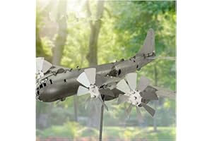 GODEMMIO B-29 Super Fortress Aircraft Wind Spinner Metal Wind Spinner for Yard and Garden Outdoor Windmill Wind Energy 3D Wind Sculpture Airplane Wind Spinner.