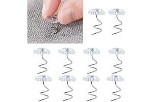 KAIAIWLUO Clear Heads Twist Pins,100 PCS Bed Skirt Pins Plastic Slip Cover Fasteners Pins for Upholstery Slipcovers Mattresses Bedskirts Headliner