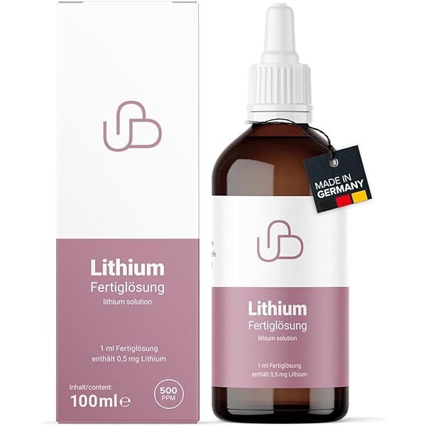 Elementaal Lithium Orotat > 99 % Pur 500 Ml | 1 Ml Contient 0,5 Mg