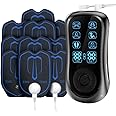 Advanced TENS EMS Muscle Stimulator, Rechargeable 6 Modes 19 Intensity TENS Machine with 10PCs Electrode Pads, Portable Electronic Pulse Machine for Muscle Relaxation, Better Blood Flow, Pain Relief