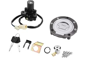 KIMISS Motorrad Sitzverriegelung, Tankdeckel Seat Lock Tankdeckel Verriegelungsschlüssel für Ymh YZF R1 R6 R6S FZ6 FJR1300
