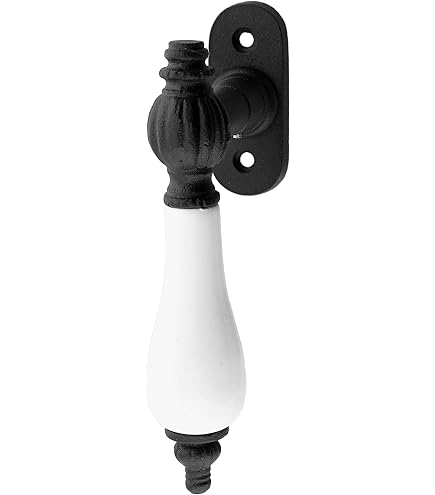 Poignée De Fenêtre Gedotec En Laiton Et Porcelaine – Style Classique, Finition Dorée Et Blanche