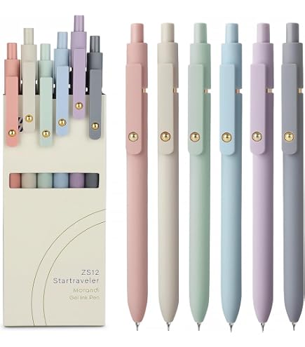 10 Pastellfarbene Kugelschreiber Set – 0,5 Mm Feine Spitze Für Journaling & Notizen