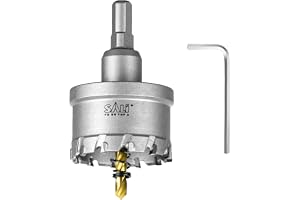 SALI Hålsåg hårdmetallborr, TCT-metall, hålsåg, borr, TCT-borr, hålsåg med titanbelagd centreringsborr, perfekt för hål i ros