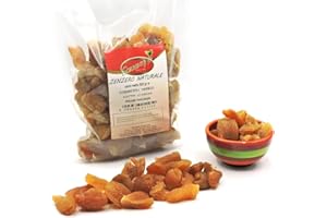 Zenzero Naturale disidratato senza zuccheri di PRIMA QUALITA' - Pacchetto 500g - Senza solfiti senza conservanti - SORRENTINO