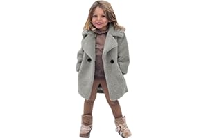 WOXIHUAN Giacca Bambina Ragazza Mantello del Cappotto di Inverno Giubbotto della Pelliccia della Neonata Giacca Vestiti Caldi Spessi Abbigliamento 1-6 Anni