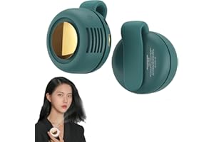 YuuFcy Small Clip Fan,Portable Silent Mini Bladeless Fan Clip On,Tragbarer Clip Ventilator,3 Geschwindigkeiten Mini handventilator,USB Wiederaufladbar Taillenclip-Ventilator,Für Outdoor Büro (Grün)