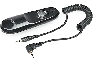 Kaiser Fototechnik 6187 MonoCR-C2 Kabel-Fernauslöser (2,5mm Klinkenstecker) für Canon 100D/650D/700D/60D/70D/Fuji X-E1/Pentax K-3 (ersetzt Canon RS-60E3) schwarz