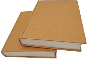 COOLEATHOR Quaderno formato A5 con copertina rigida in carta kraft, con chiusura elastica, 120 fogli