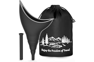 UNEEDME Pipi Donna in Piedi Campeggio Accessori - Orinatoio Portatile Donna Trekking Accessori da Viaggio, Urinatoio Donna Portatile Wc, Riutilizzabile Portatile Pipi in Piedi, Imbuto per Pipi Donna Cono