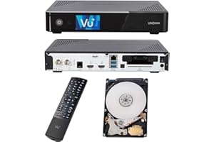 Vu+ UNO 4K SE 1x DVB-C FBC Receiver Twin Tuner PVR Ready Linux Kabelreceiver UHD 2160P TV Receiver mit HDD 1TB Festplatte