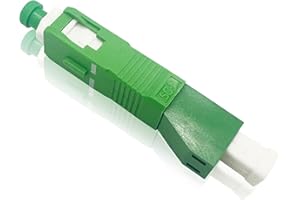 Elfcam® - Adapter of Fiber Optic Cable Singlemode Simplex LC/APC Female to SC/APC Male, Pack of 1