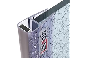 STEIGNER Joint de douche pour paroi en verre, 181cm, vitre 3,5/4/5mm, joint d’étanchéité magnétique PVC, UKM01, 1 pièce