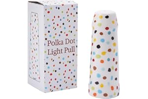 CGB Giftware | Multicolour Polka Dot Pattern Bathroom Light Pull | Length 11cm | Made from Ceramic | ZX609
