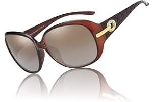 DUCO oversized polarised sunglasses for women ladies sunglasses 100% UV400 Protection 6214