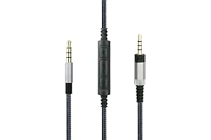 ABLET Wymienny kabel do zestawu słuchawkowego Sennheiser HD4.40, HD 4.40 BT, HD4.50, HD 4.50 BTNC, HD4.30i, HD4.30G, zdalny głośnik i mikrofon kompatybilny z Samsung Galaxy, Xiaomi, Huawei, Android