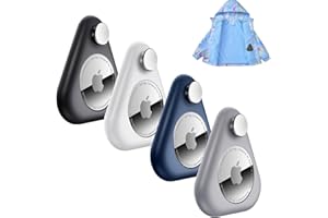 IDOOVE Airtag-Halterung für Kinder,4 Stück, versteckte GPS-Tracker-Hülle, Anti-Entfernung, Airtag-Silikonhülle mit Sicherheitsnadeln, geeignet für Kinder, ältere Menschen, Kleidung, Rucksack, Gepäck