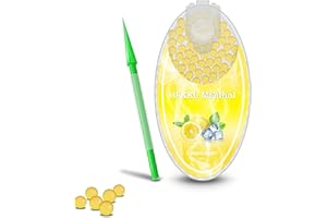 HF&KL Premium Aroma Kapseln Menthol DIY Click Filter Kugeln 1er-Pack 100 Kugeln DIY Menthol Kapseln Filter Menthol Click-Capsules (Zitrone)